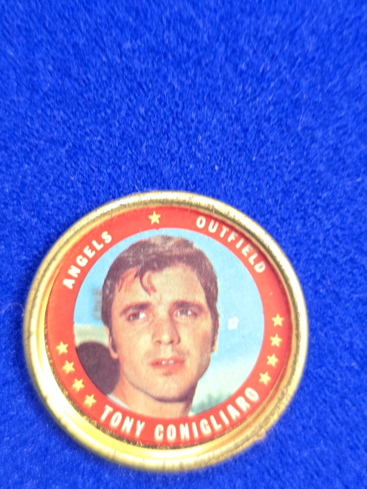 1971 topps baseball coins . Set Break...  # 142 Tony Conigliaro