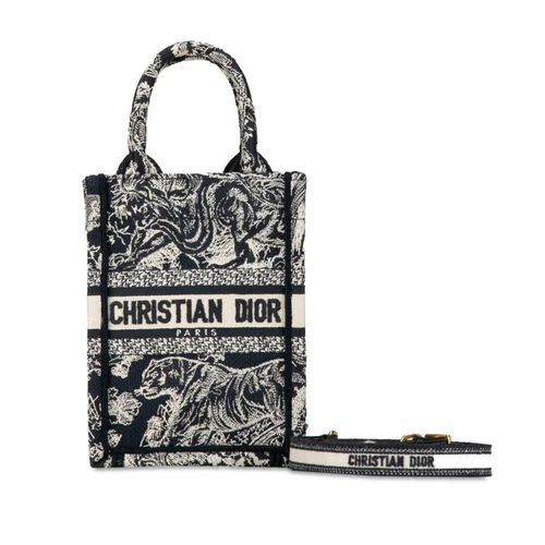 Christian Dior Dior Reverse Toile de Jouy Broderie Sac à Main Épaule... GZl13llc
