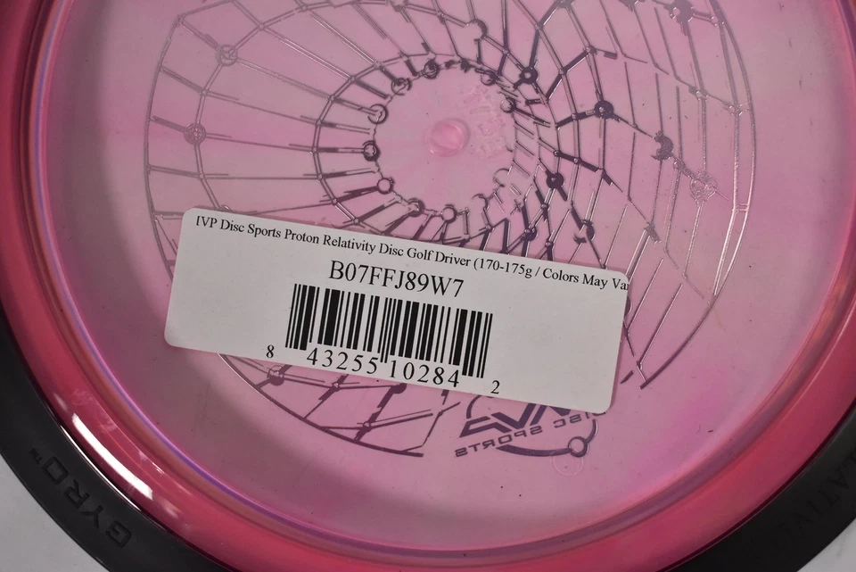 MVP Relativity Distance Driver Disc Golf 170-175g Proton Plastic Pink Black Rim - Image 3 of 4