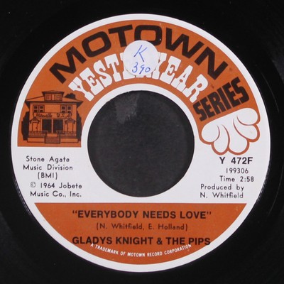GLADYS KNIGHT & PIPS: everybody needs love / take me in your arms & love me 7''