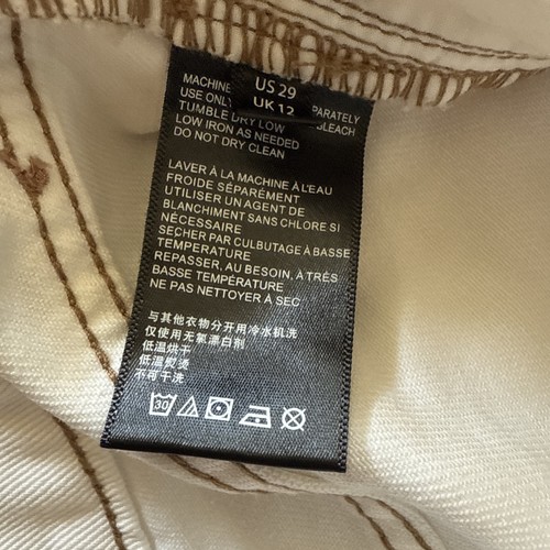 BDG Urban Outfitters Mom High Rise Distressed Canvas Jeans White Womens sz 29 - Picture 8 of 16