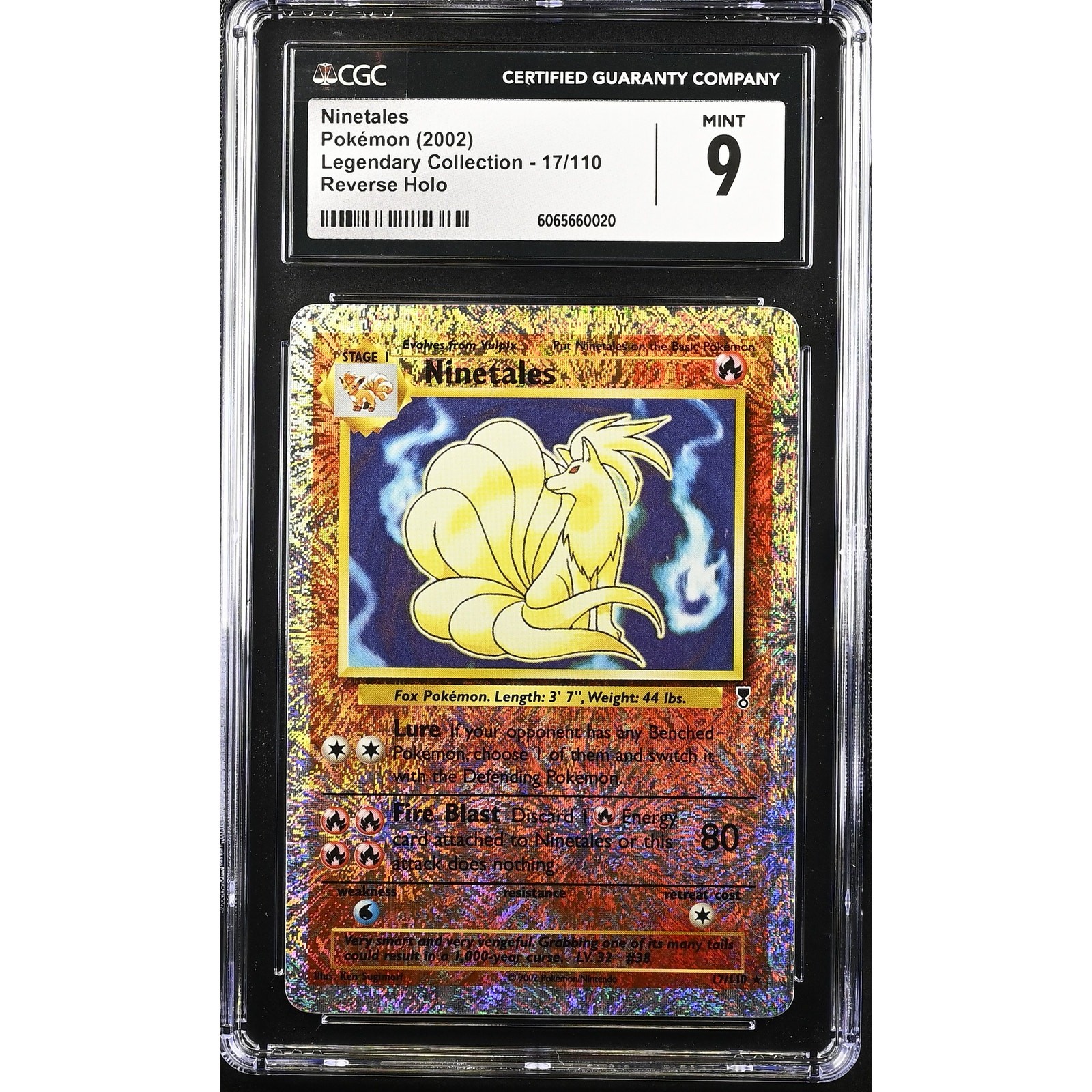 CGC 9 MINT Ninetales 17/110 Legendary Collection Reverse Holo Rare (PSA/BGS)