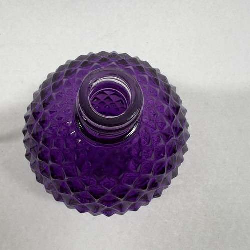 Purple Atomizer Pressed Glass Perfume Bottle - Picture 8 of 11