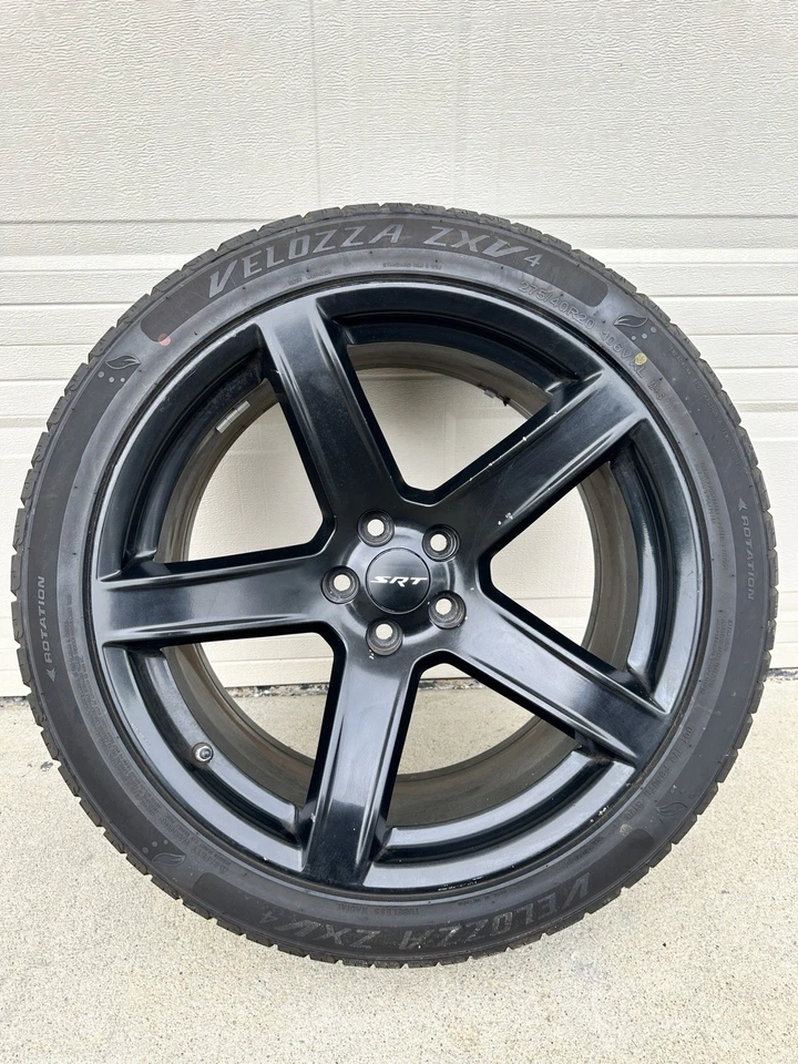 4x SRT Wheel Center Caps For SRT 2015-2020 Rim Hub Center Covers Matte Black - Image 2 of 4