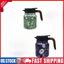 1000ml Doresty Thermos Tea Pot, Raidley Vintage Floral Pattern Tea-Built-In Infu