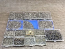 1920-50's Small Safety Clasp Hinge Pins Catch Old Jewelry Parts for Badge Medals