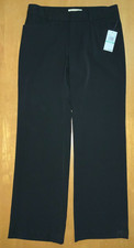 New MICHAEL KORS Basics Wide Leg Dressy Career Trousers Pants 8 Black 110 NWT