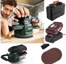 Levigatrice orbitale senza fili Parkside 20V + custodia. Batteria e caricabatteria nuovi✅🆕🔋🔌🔥