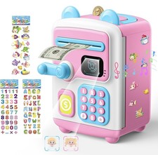 Piggy Bank, Electronic Piggy Bank ATM with Password Security and Face ID Simulat