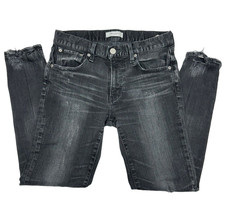 Moussy Vintage Velma Skinny Jeans Distressed Fade Black Stretch Denim Size 27