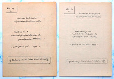 Reichsbahn-Nachtrag Nr. 1 + 5 Buchfahrplan Heft 604-33 Rbd Halle 1987/88 (Orig.)