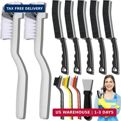 Dfacio 11Pcs Crevice Cleaning Brush Set, Hard Bristle Cleaning Supplies for Kitc