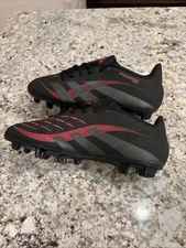 adidas Predator Club FG/MG Soccer Cleats ID1325 Black Red Men’s Size 6.5 UEC