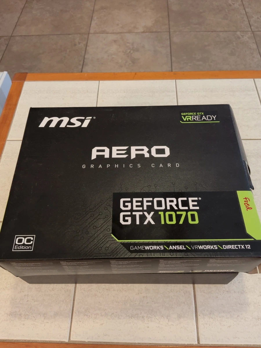 NVIDIA GeForce GTX 1070 MSI Computer Graphics Cards for sale | eBay