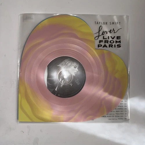 Taylor Swift Lover (Live From Paris) Heart Shaped Vinyl