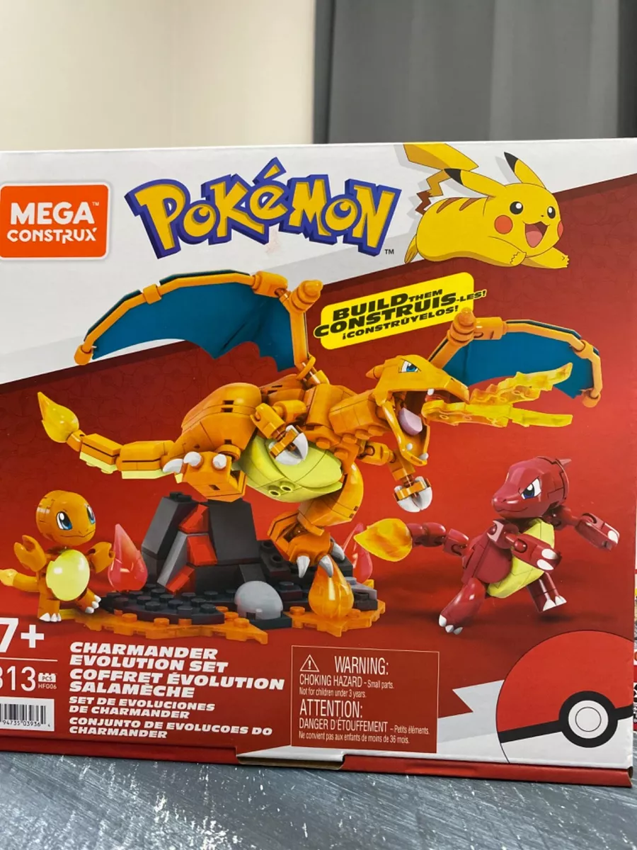 Mega Construx Pokemon Charmander Evolution Building Set Charmeleon