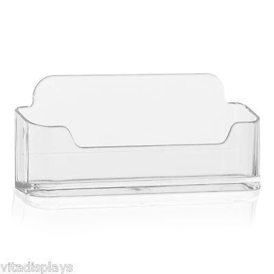 Visitenkartenhalter für die Wandmontage von VITAdisplays® im DIN A7 Querformat