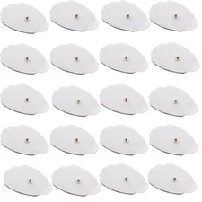 Tens Unit Muscle Stimulator Replacement Electrodes Pads Reusable Snap On (20)