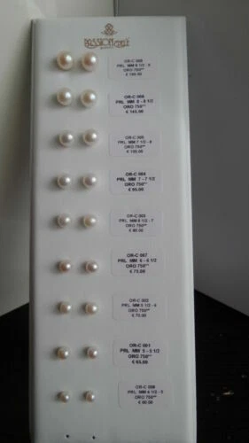 Orecchini di lusso con perle perle bianche naturale