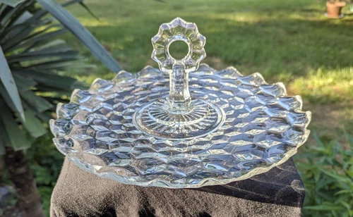 American Clear by Fostoria 12" Center Handle Tray