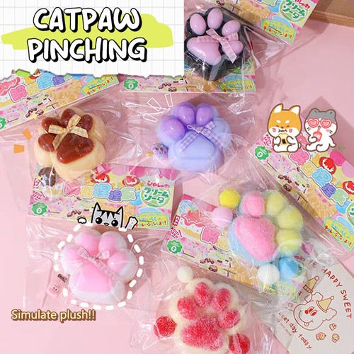 Cat Paw Mochi Taba Squishy Fidget Toy Cat Paw Slow Rebound Stress Release Toy - Photo 5/22