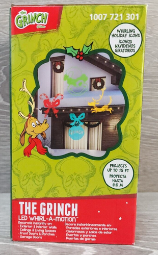 NEW GEMMY DR SEUSS THE GRINCH LED LIGHTSHOW PROJECTOR WHIRL A MOTION CHRISTMAS - Bild 8 von 11
