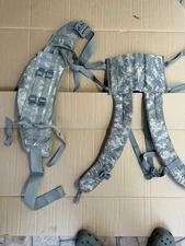 USGI MOLLE II ENHANCED SHOULDER STRAPS w/ WAIST BELT Bundle/ No QR Straps