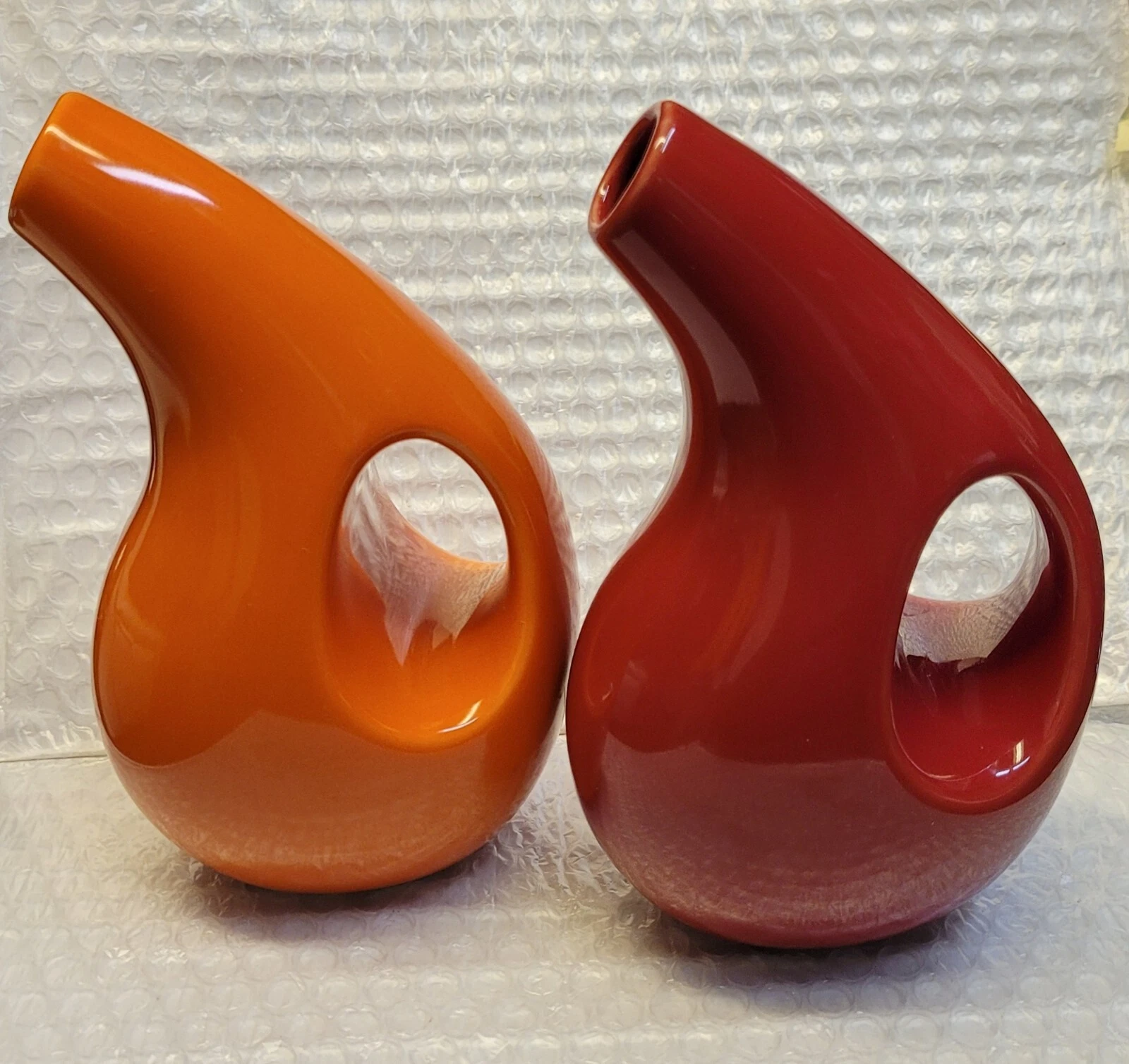 Lot 2x Rachael Ray Olive Oil/Vinegar Dispenser No Spout Orange H0165 & Red H016Y