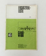 CLAAS WA 400  Kreiselwender   Ersatzteilliste Original 1972
