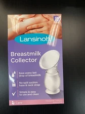 Lansinoh Breastmilk Collector, Strap & Cap NEW IN BOX