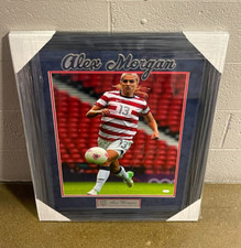 Alex Morgan Signed Framed USA Soccer 16x20 Photo JSA COA
