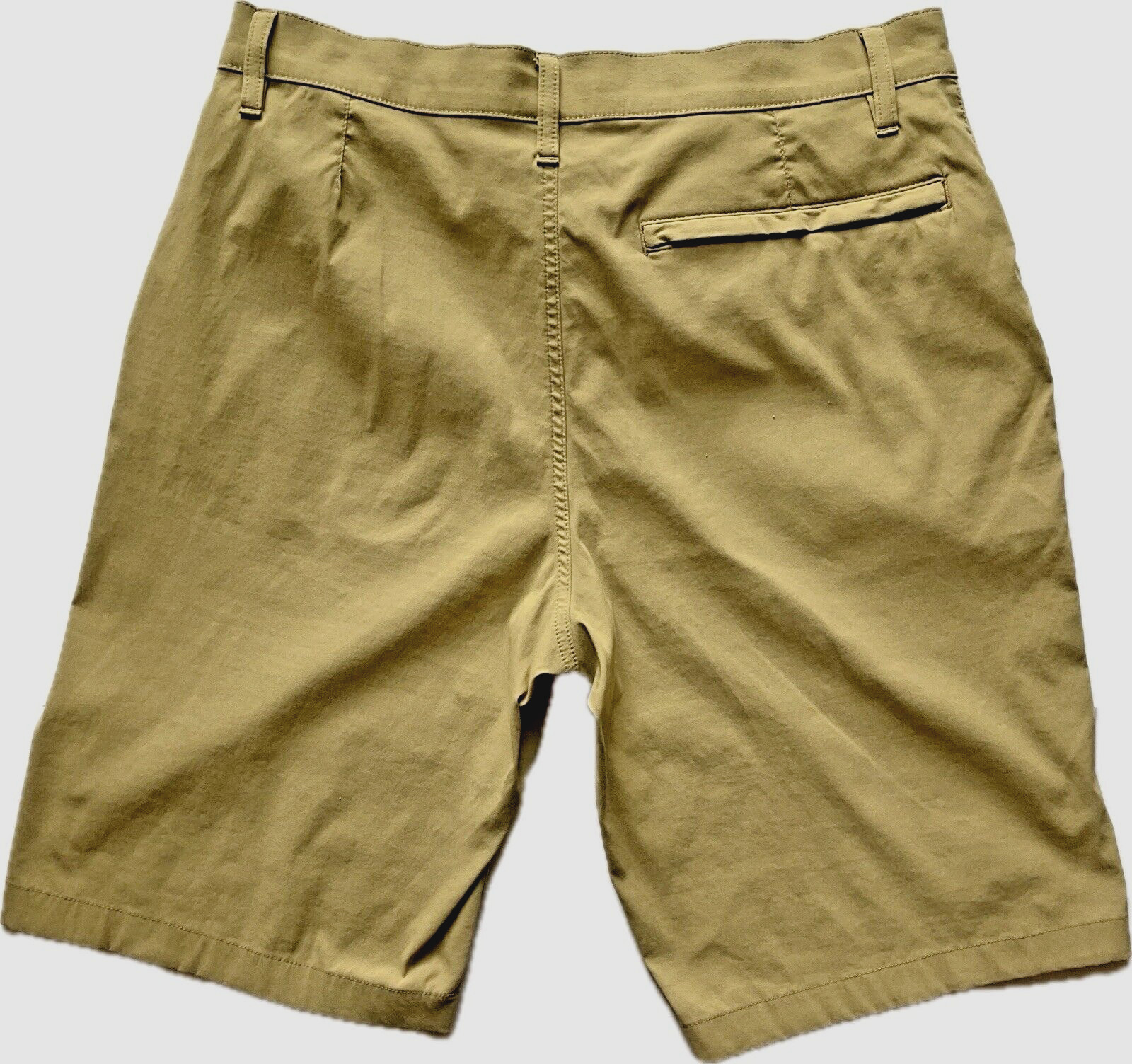 Eddie Bauer Mens Chino Shorts Flat Front Pockets Tan Size 32