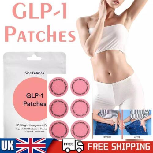 GLP-1 Patches - 30 Day Supply | Appetite Suppressant | Loss Weight | UK