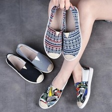 Women's Summer Mesh Canvas Shoes, Breathable Comfort Flats for Ladies