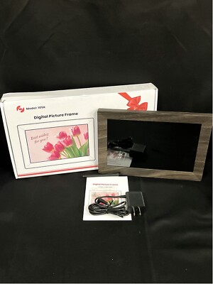 Fangor 105K Brown WiFi Touch Screen HD IPS Electronic Digital Picture Frame