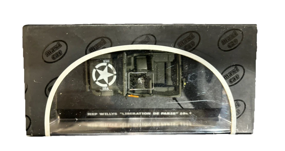 Maxi Car Jeep Willys Liberation De Paris 1944 Die Cast 1:43 Scale Military - image 2 of 4