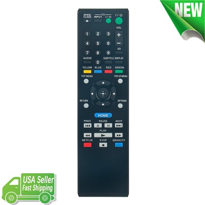 RMT-B117A Replaced Remote for Sony Blu-ray BD 3D DVD Player BDP-S780 RMT-B112J