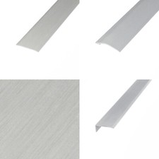 Laminate, Vinyl & Tile Threshold Door Bars Profile Edge Strip Plate STICK DOWN
