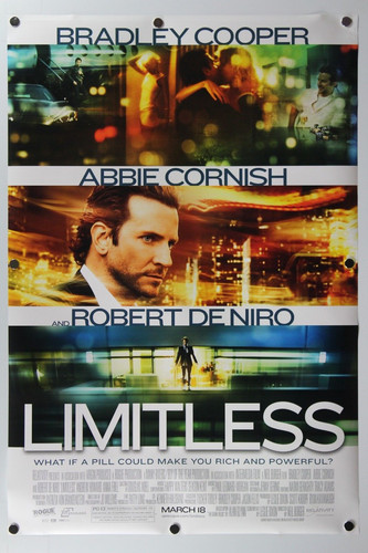 Limitless 2011 Double Sided Original Movie Poster 27" x 40"