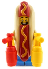 NEW LEGO HOT DOG GUY MINIFIG halloween costume minifigure food figure