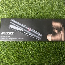 Cordless Hair Straightener, Mini Cordless Flat Iron 2 in 1, Portable Black