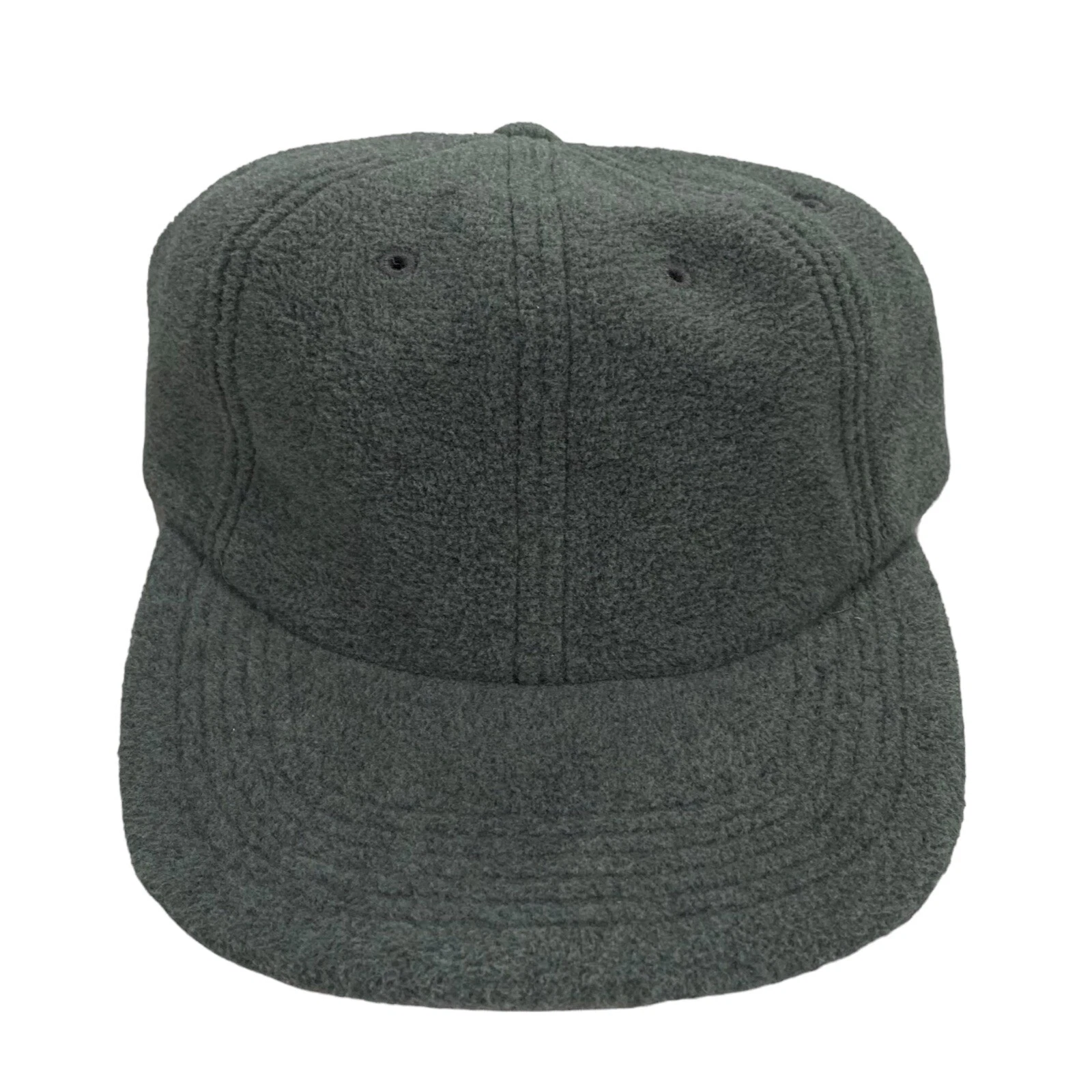 Casquette Supreme Polartec polaire gris et noir 2016 6 panneaux réglable strapback