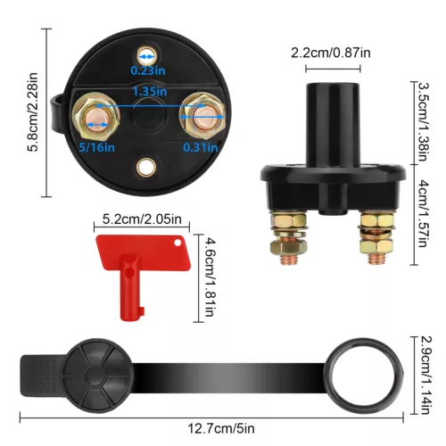 2X Battery Isolator Disconnect Cut Off Power Kill Switch for Car Truck Boat ATV - Picture 2 of 9
