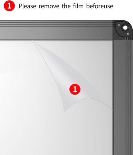 Viz Pro Magnetic Whiteboard Black Aluminium Frame All Sizes Fast Shipping - Picture 5 of 5