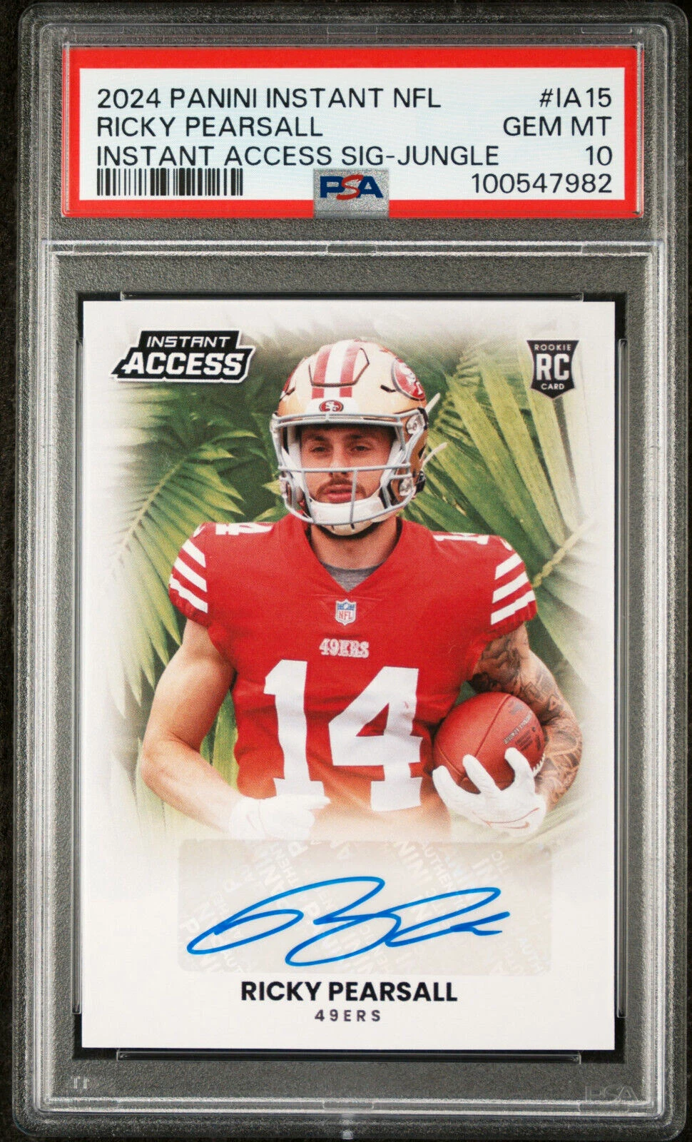 Ricky Pearsall Panini Instant NFL Instant Access Signatures #IA15 Jungle