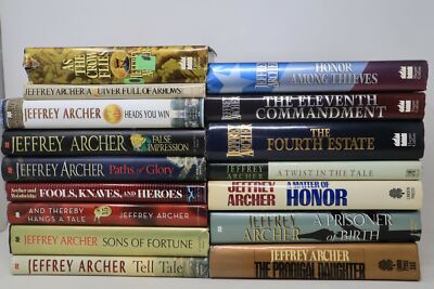 Lot of 16 Books by Jeffrey Archer -  Hardcover