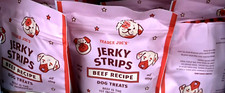 5 X Trader Joes Beef Recipe Jerky Strips Treats 6oz Puppy Dog