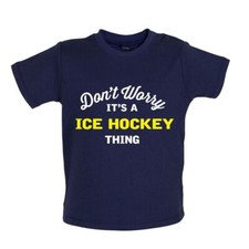 Don't Worry It's A Ice Hockey Thing - Baby T-Shirt / Babygrow - Skater Skating