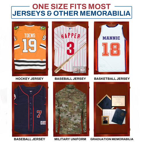 Vitrina de camiseta grande marco acrílico para fútbol, béisbol y hockey - alegre - Imagen 7 de 9