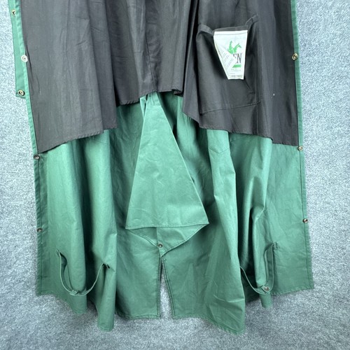 Rare VTG Australian Coat Co Green Dry Oilskin Duster Drover Coat Mens 7 US XL - Picture 7 of 20